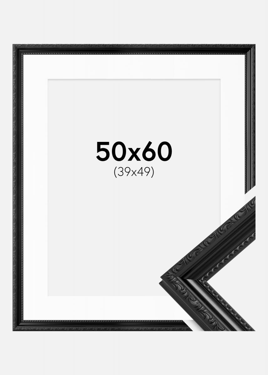 Buy Frame Abisko Black 50x60 cm - Picture Mount White 40x50 cm here ...