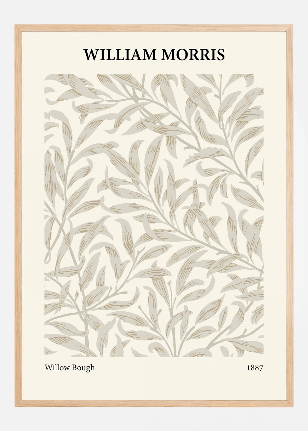 William Morris - Beige Branch Poster - Morris branch art