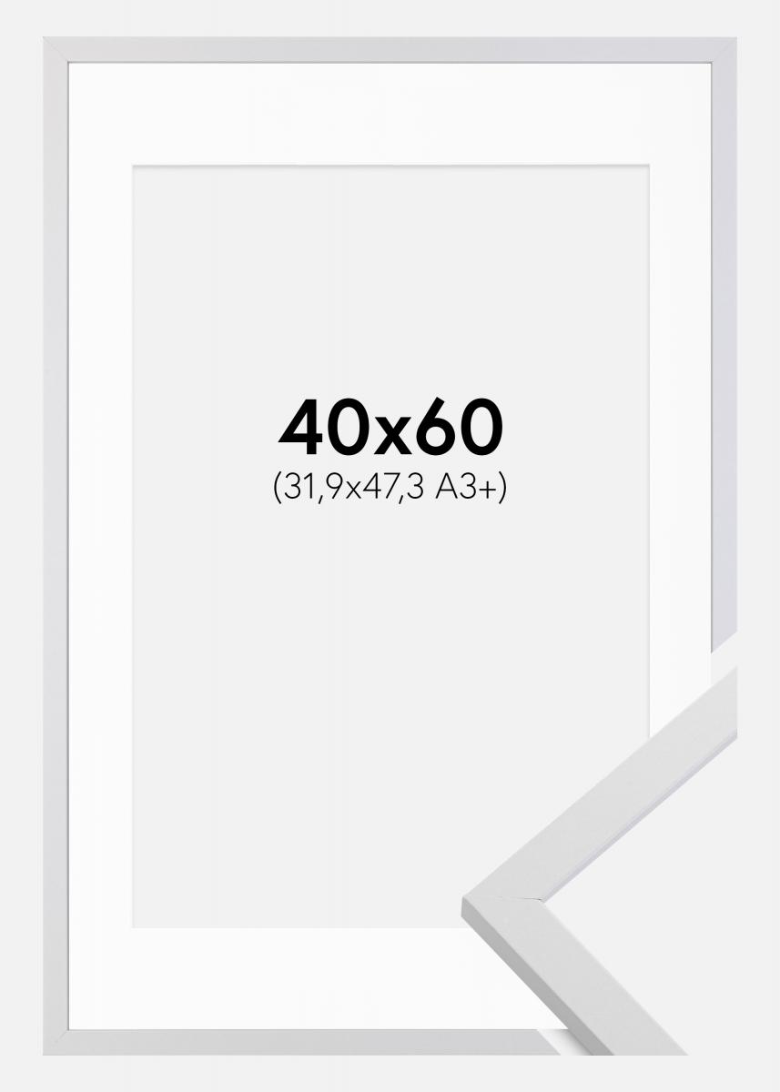 Buy Frame Trendy White 40x60 cm - Picture Mount White 32.9x48.3 cm (A3+)  here 