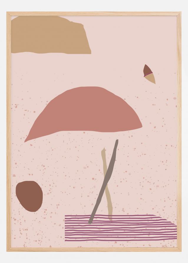 Bildverkstad Abstract Art - Pink Poster