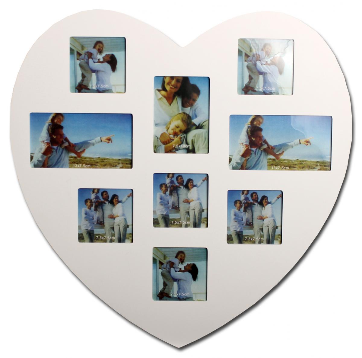 heart shaped collage frame