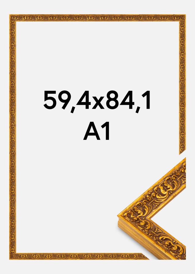 Ramverkstad Frame Amber Acrylic Glass Gold 59,4x84,1 cm (A1)