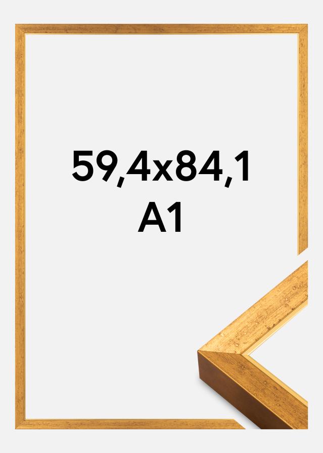 Ramverkstad Frame Brema Acrylic Glass Gold 59,4x84,1 cm (A1)