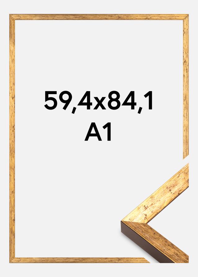 Ramverkstad Frame Dune Acrylic Glass Gold 59.4x84.1 cm (A1)