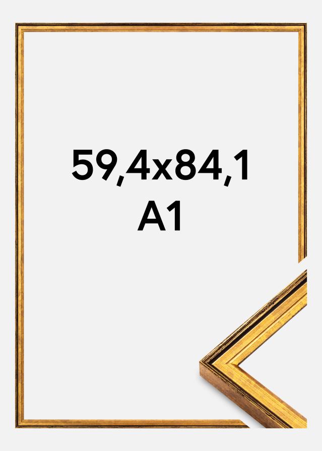 Ramverkstad Frame Ringa Acrylic Glass Gold 59.4x84.1 cm (A1)