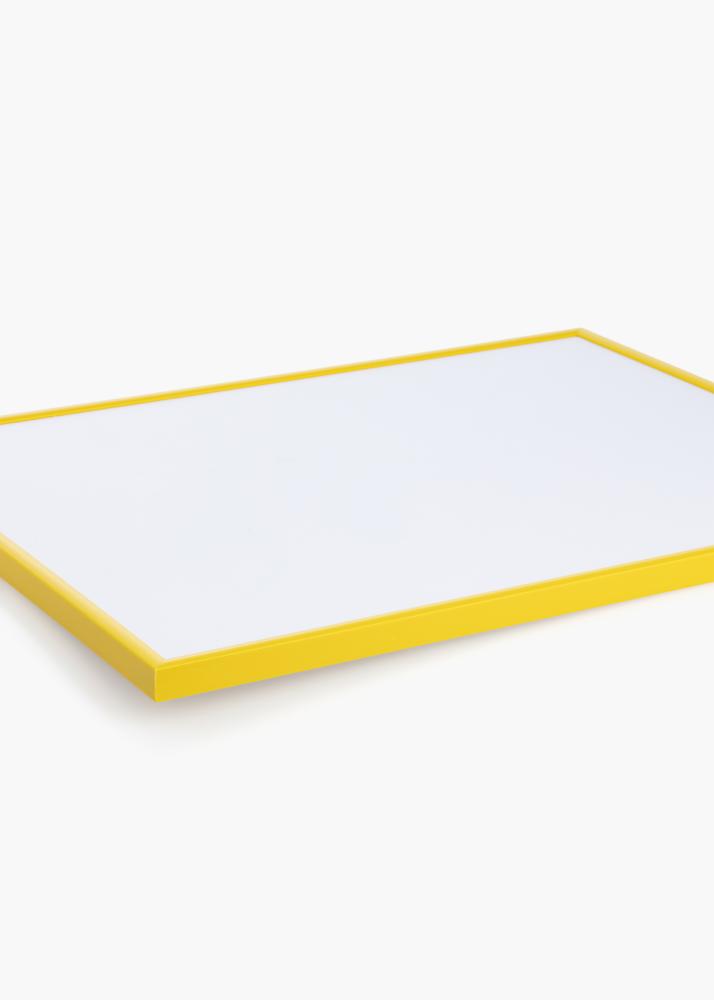 Ram med passepartou Frame New Lifestyle Yellow 60x80 cm - Mat White 52x72 cm