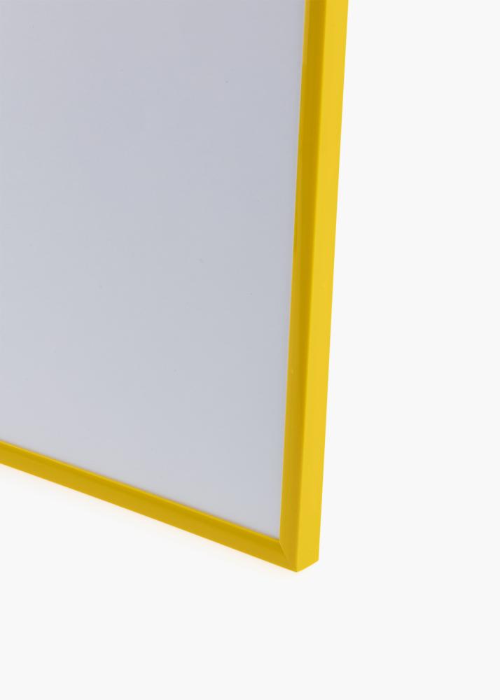 Ram med passepartou Frame New Lifestyle Yellow 60x80 cm - Mat White 52x72 cm