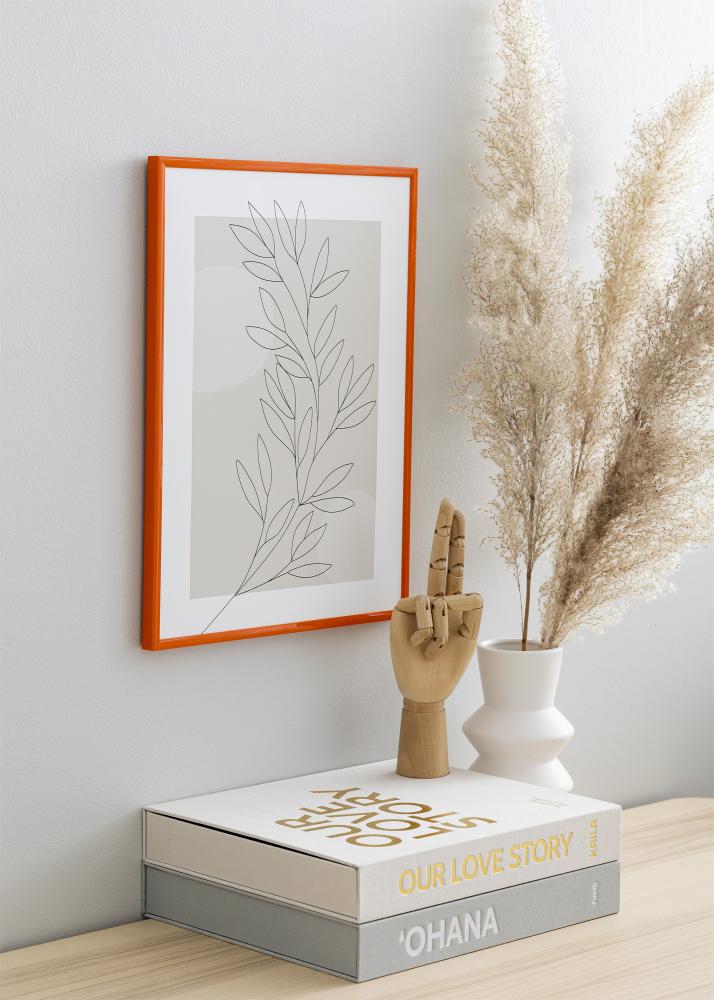 Ram med passepartou Frame New Lifestyle Orange 60x80 cm - Mat White 52x72 cm