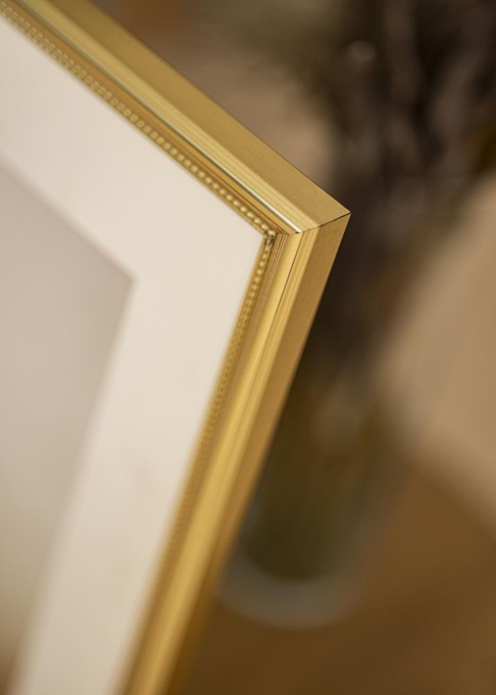 Ram med passepartou Frame Gala Gold 70x100 cm - Mounts White 61x92 cm