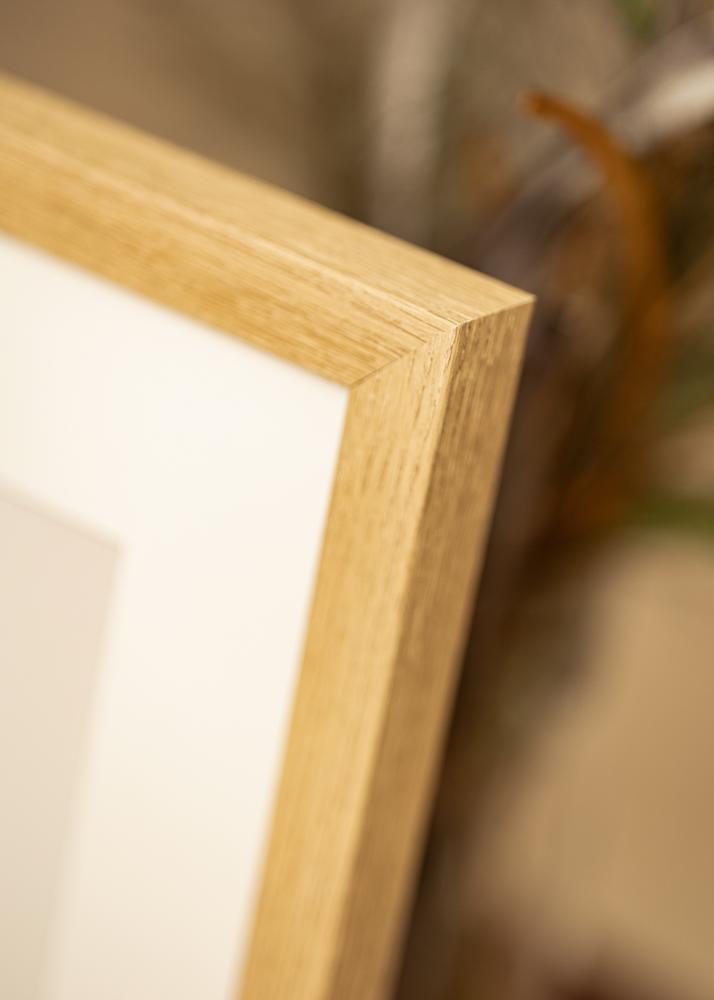 Ram med passepartou Frame Hermes Natural Oak 40x50 cm - Mounts White 29.7x42 cm