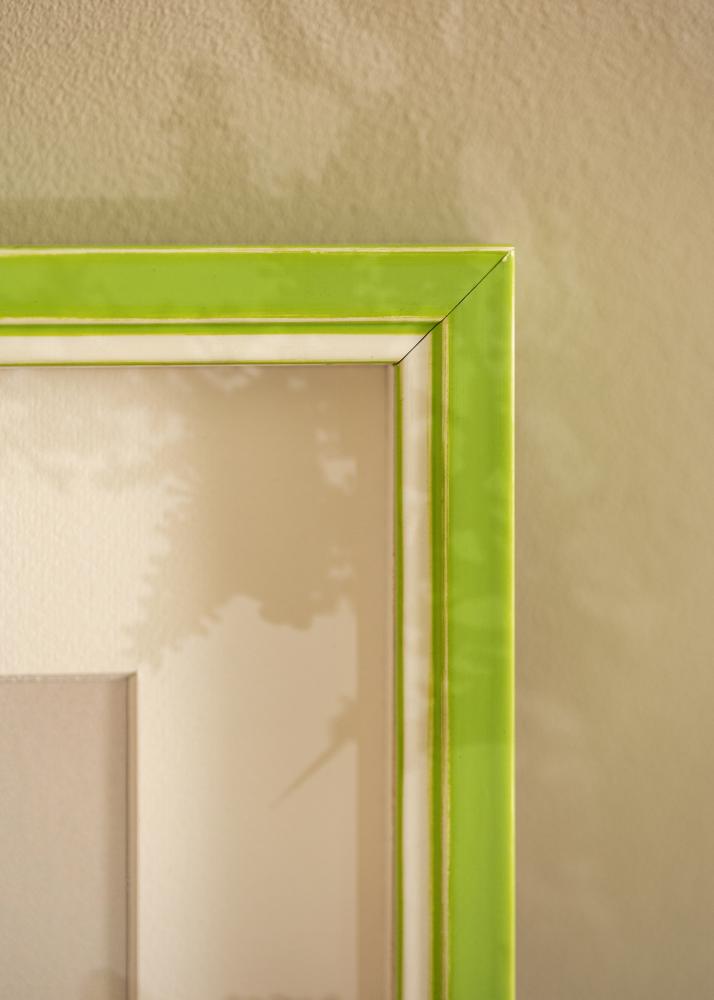 Ram med passepartou Frame Diana Light Green 60x80 cm - Mat White 50x69 cm