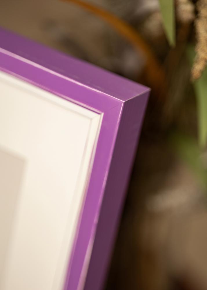 Ram med passepartou Frame Diana Lilac 20x25 cm - Mat White 13x19.5 cm