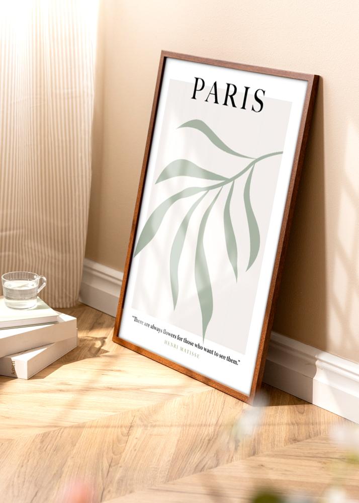 Ram med passepartou Frame Modern Warm Brown 30x40 cm - Passepartout White 20x30 cm