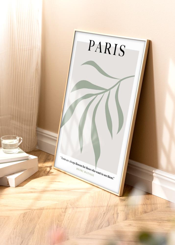 Ram med passepartou Aluminium Frame Brass 50x70 cm - Mounts White 16x24 inches