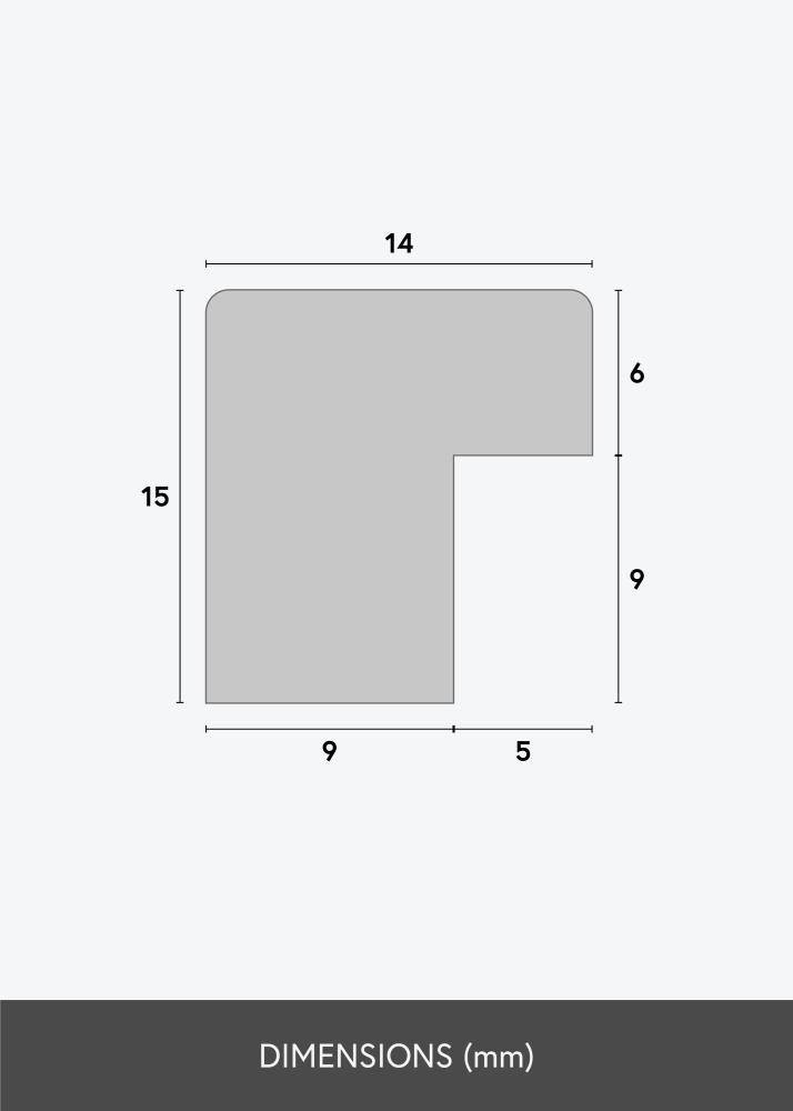 BGA Frame Modern Acrylic Glass White 59.4x84 cm (A1)