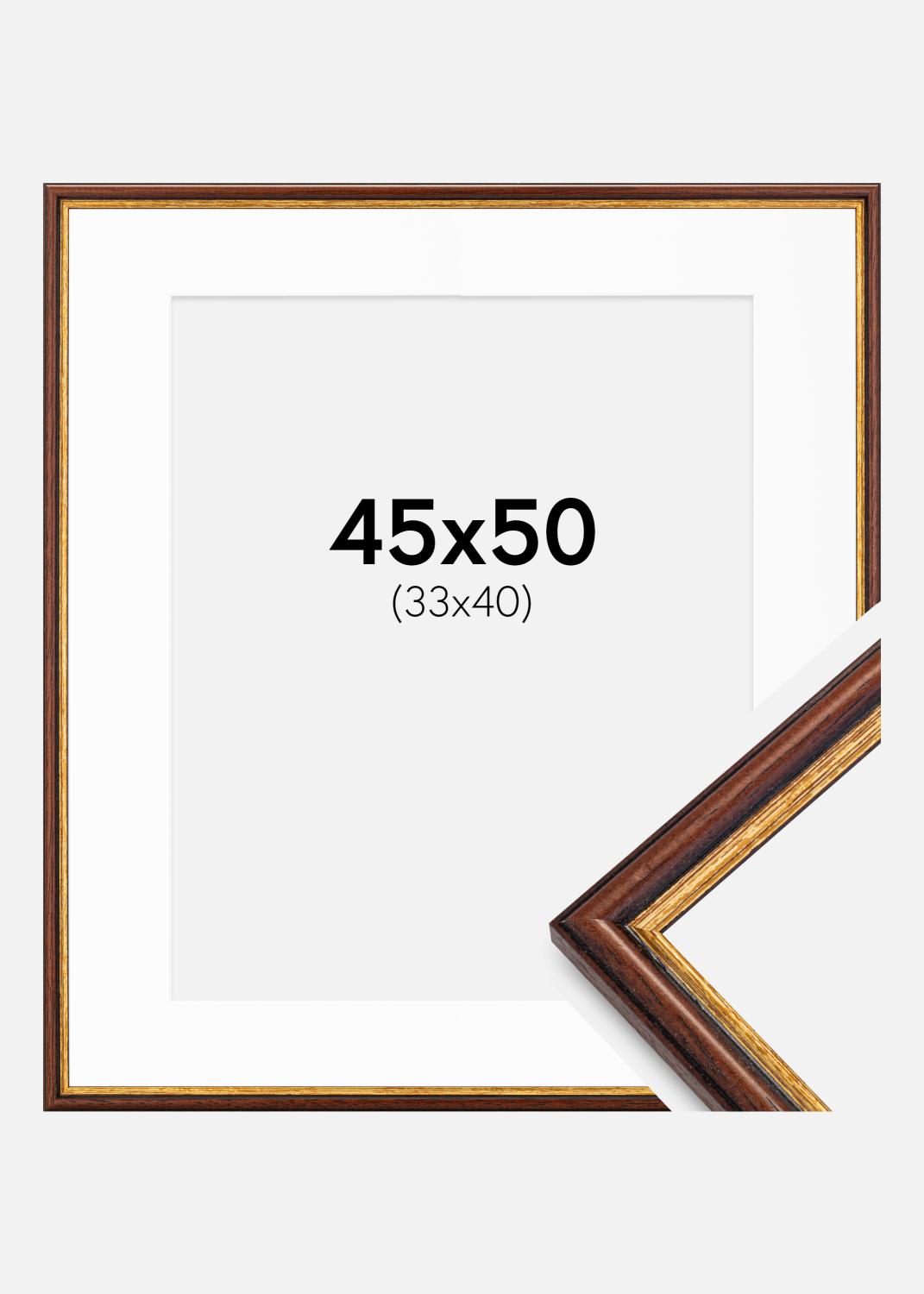 Product Image for Frame Horndal Brown 45x50 cm - Mounts White 34x41 cm