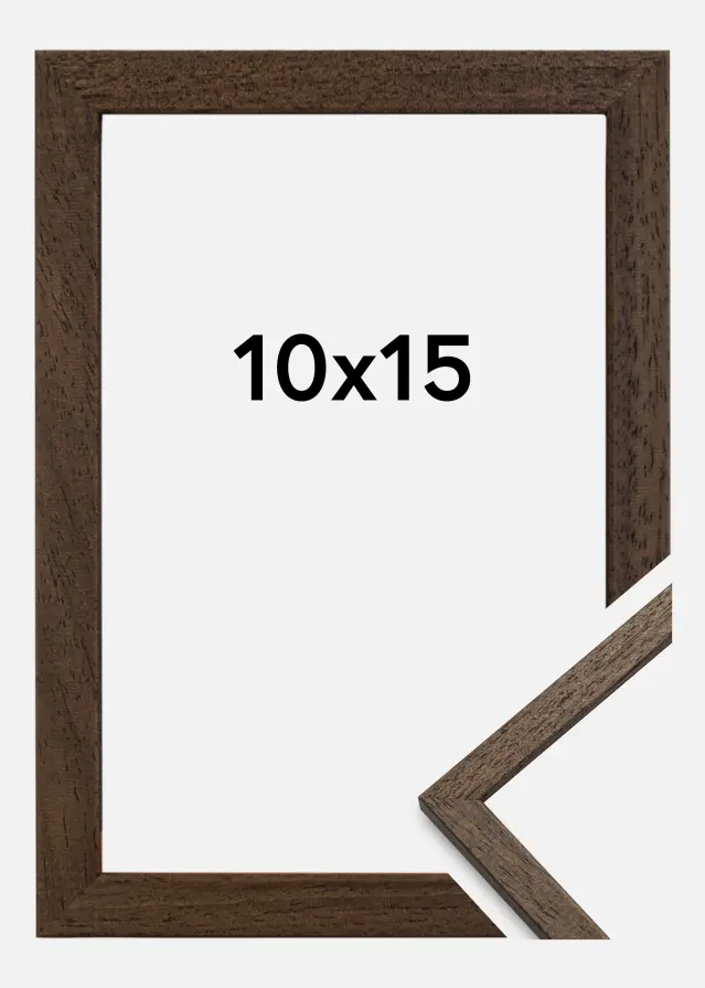 Galleri 1 Frame Edsbyn Acrylic glass Walnut 10x15 cm