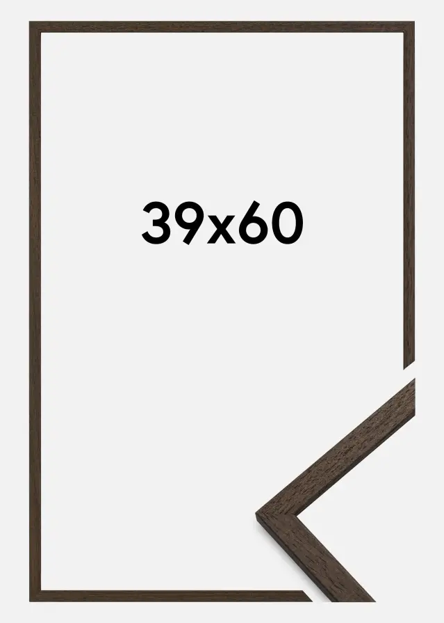 Galleri 1 Frame Edsbyn Acrylic glass Walnut 39x60 cm