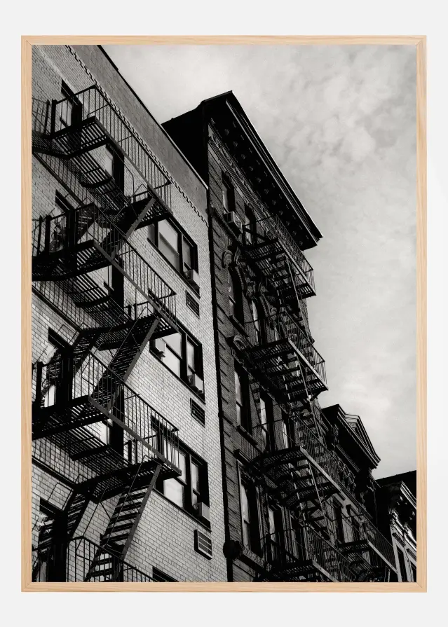 Bildverkstad New York City Fire Escapes 05 Poster