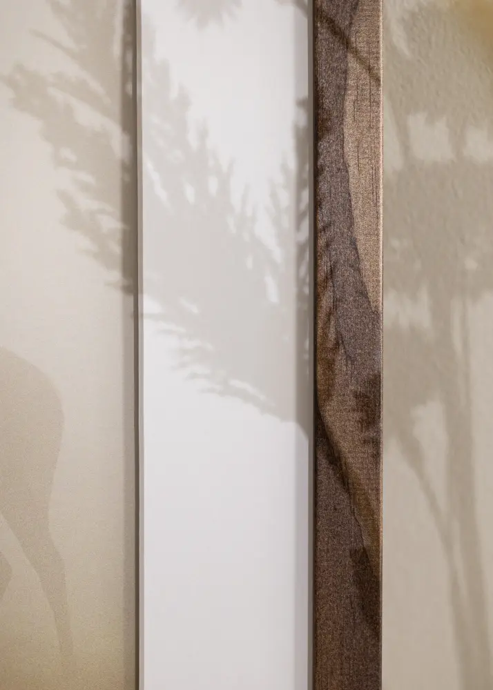 Ram med passepartou Frame Stilren Walnut 35x45 cm - Mounts White B4 250x353 mm
