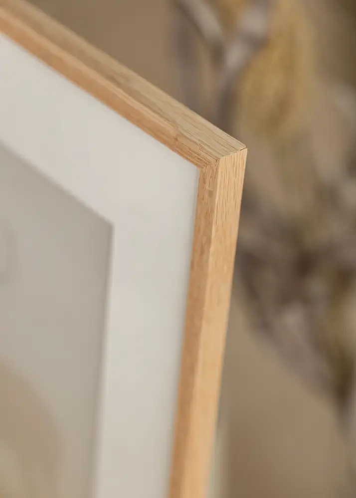 Ram med passepartou Frame Slender Oak 32x32 cm - Mounts White 21x21 cm