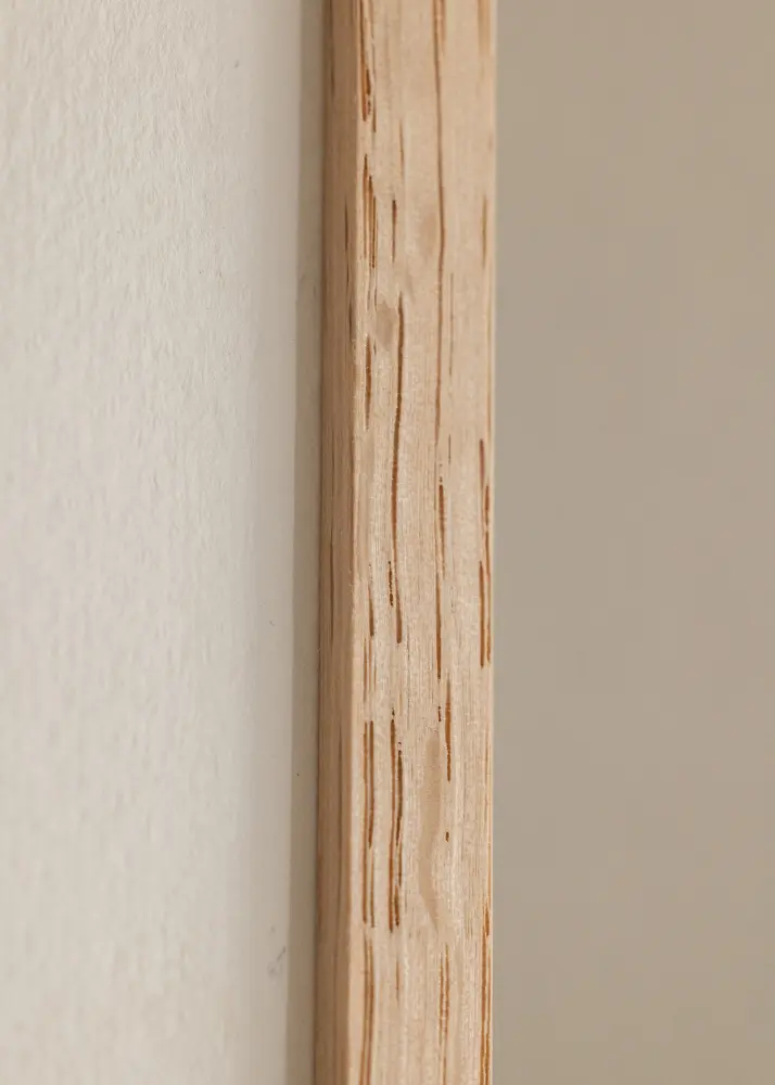 Ram med passepartou Frame Slender Oak 32x32 cm - Mounts White 21x21 cm