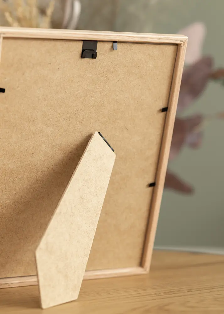 Ram med passepartou Frame Slim Oak 25x25 cm - Mounts White 14x14 cm