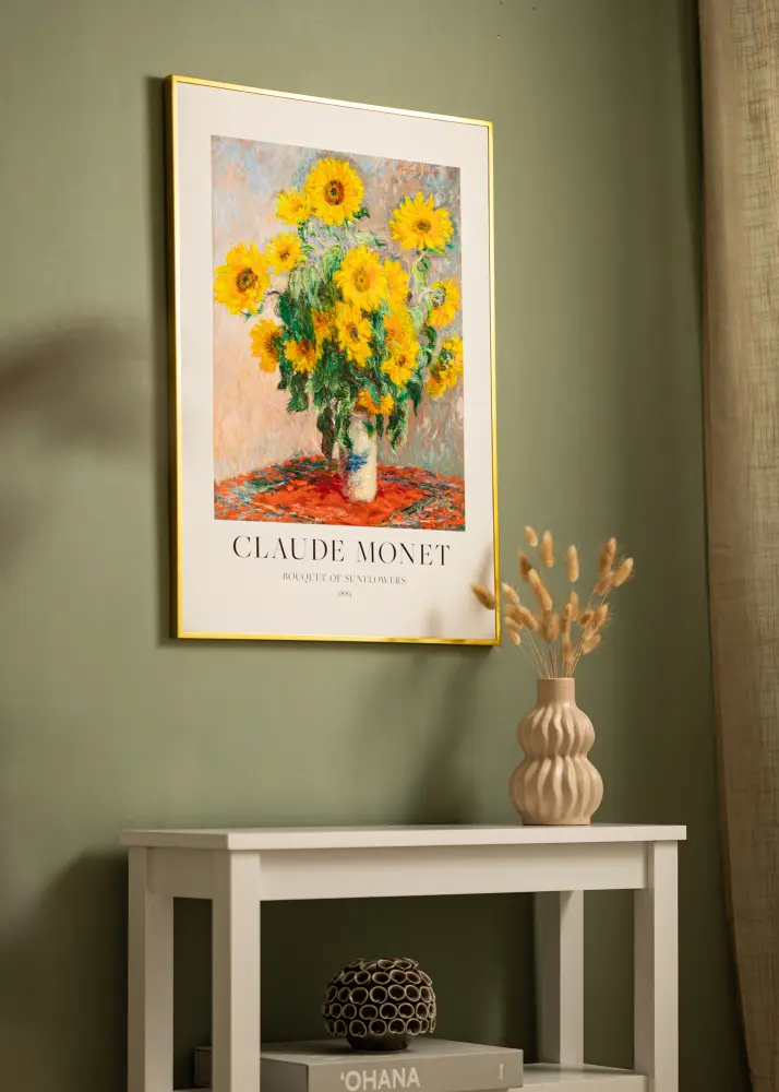 BGA Aluminium Frame Acrylic Glass Gold 61x91.5 cm