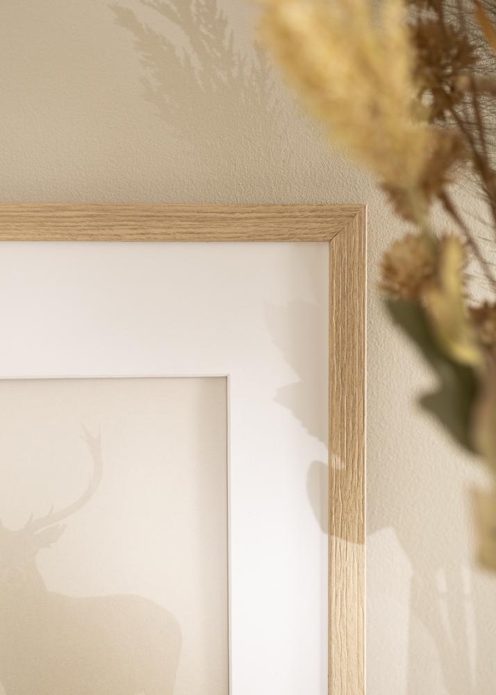 Ram med passepartou Frame Stilren Oak 40x70 cm - Picture Mount White 30x60 cm