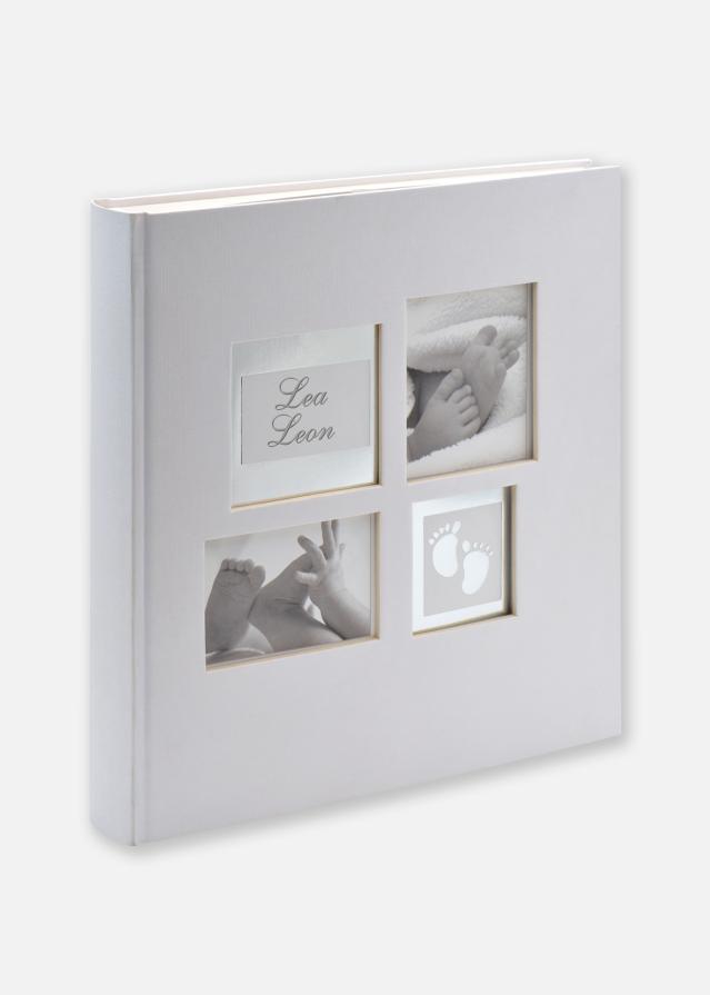 Walther Little Foot Album Grey-white - 28x30.5 cm (60 White pages / 30 sheets)