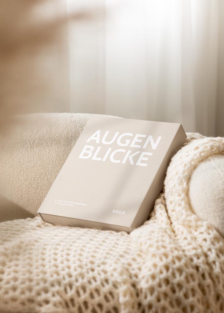 BGA KAILA AUGENBLICKE Creme - Coffee Table Photo Album (60 Black Pages)