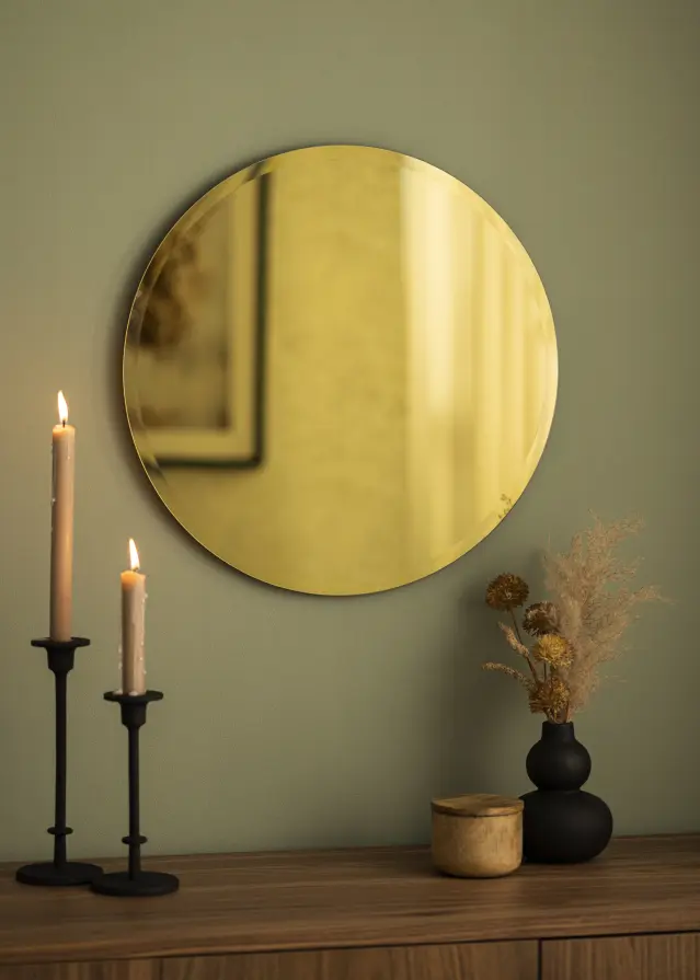 KAILA KAILA Round Mirror Gold Deluxe 50 cm Ø