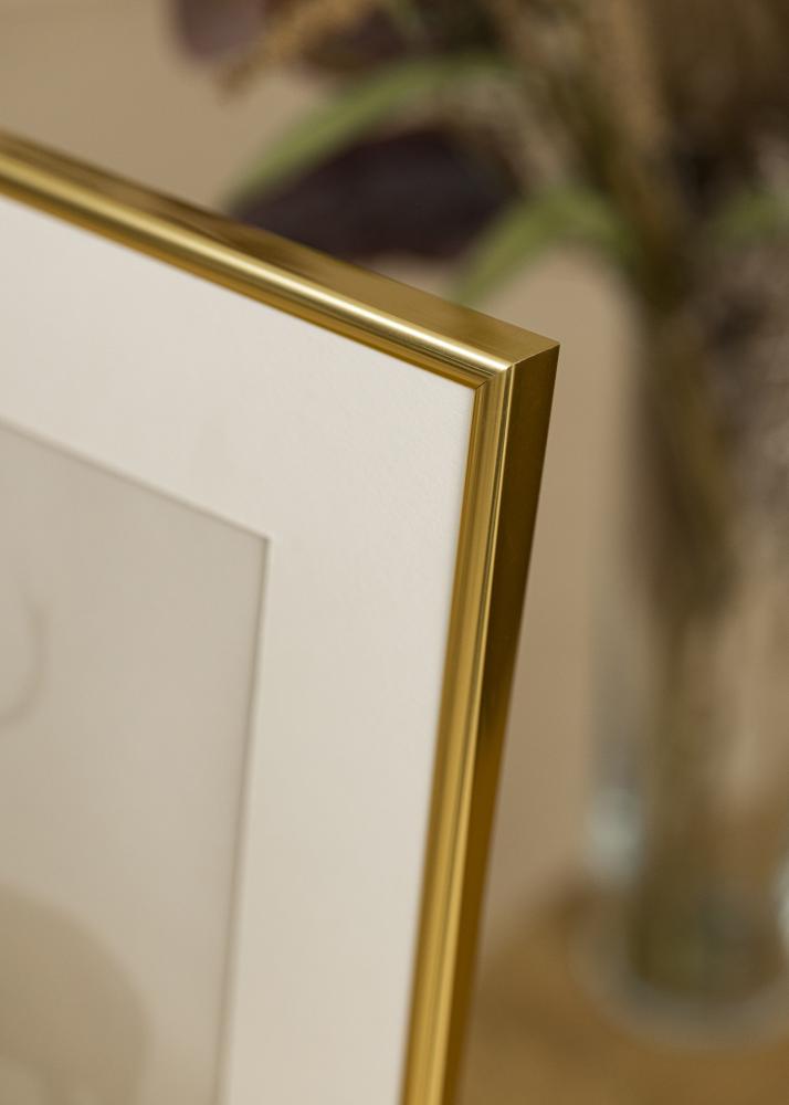 Ram med passepartou Frame Victoria Gold 40x50 cm - Picture Mount White 30x40 cm