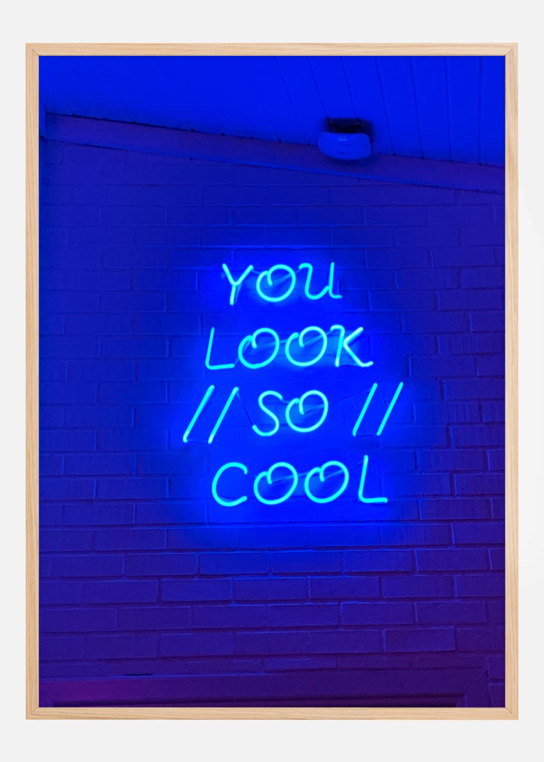Product Image for Blue Neon Sign Poster (30x40 cm)