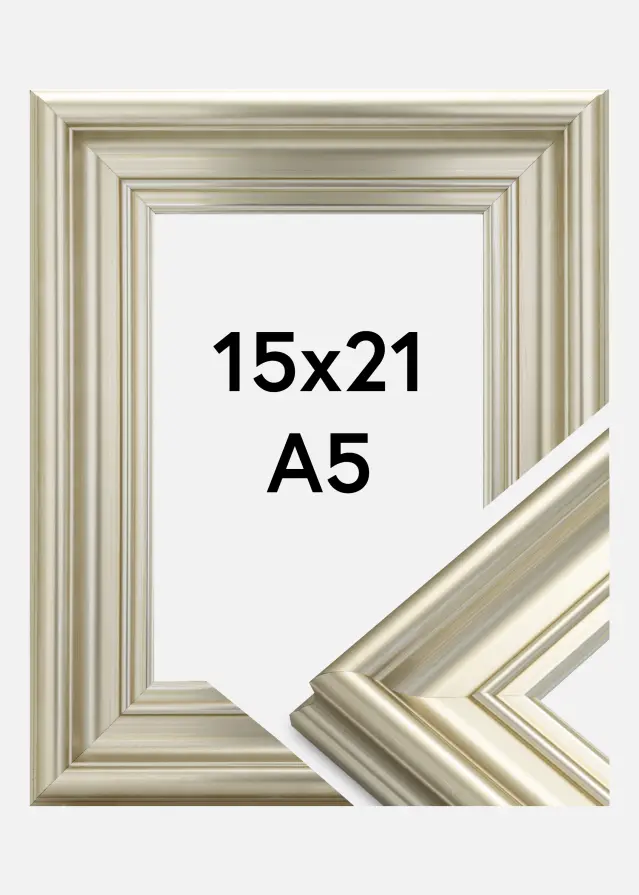 Ramverkstad Frame Mora Premium Silver 15x21 cm (A5)