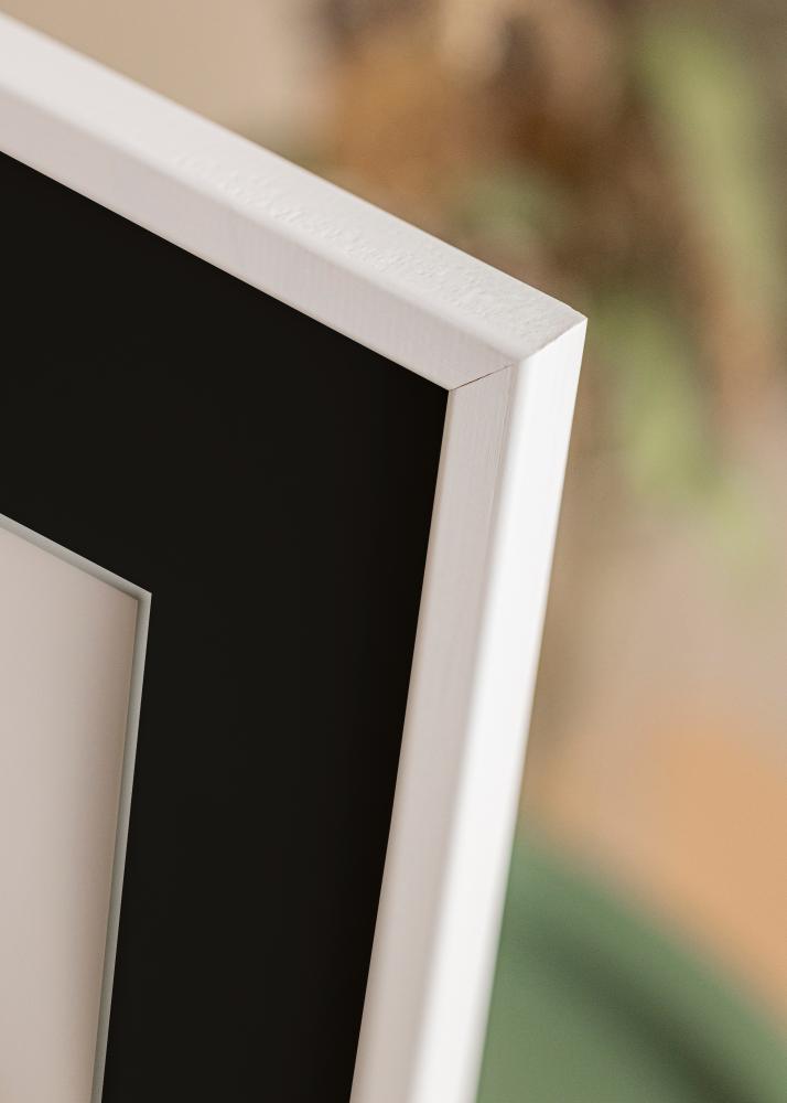 Ram med passepartou Frame Galant White 50x70 cm - Picture Mount Black 40x60 cm