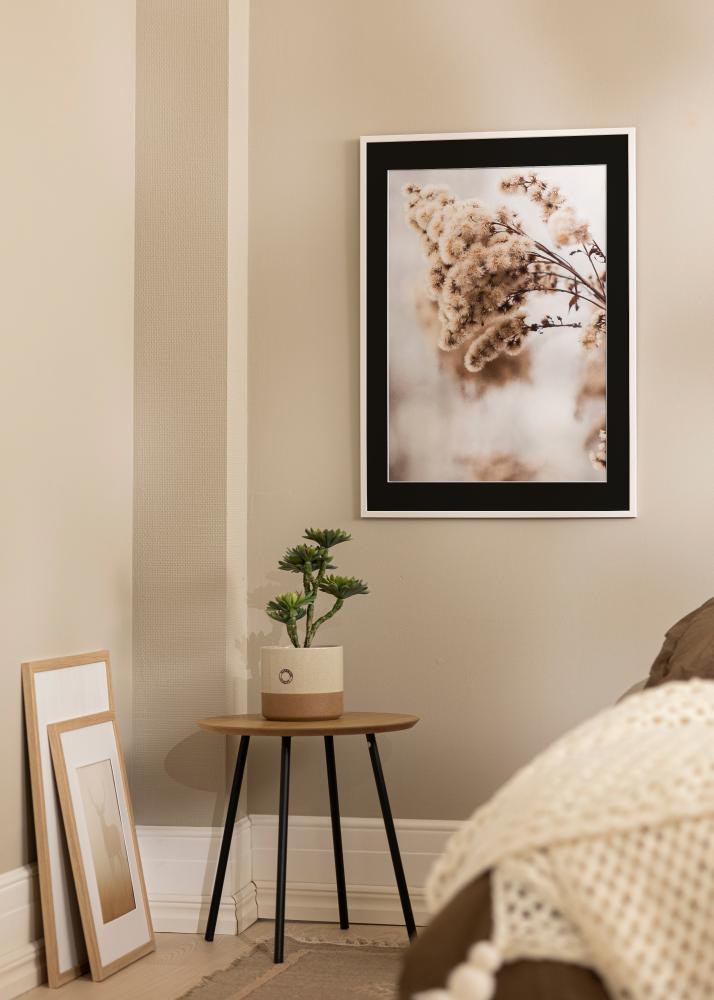 Ram med passepartou Frame Galant White 50x70 cm - Picture Mount Black 40x60 cm