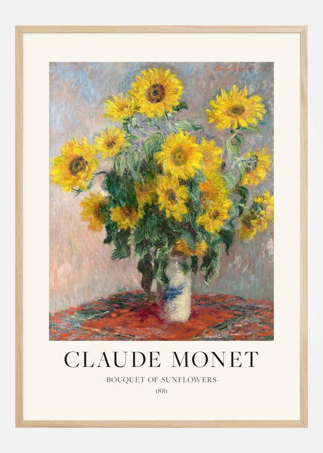 Bildverkstad Claude Monet - Bouquet Of Sunflowers Poster