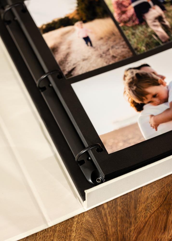 KAILA KAILA MOMENTS Creme - Coffee Table Photo Album (60 Black Pages)