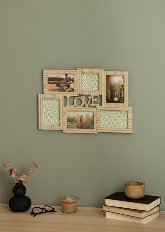 BGA LOVE Collage Frame Cream - 6 Pictures