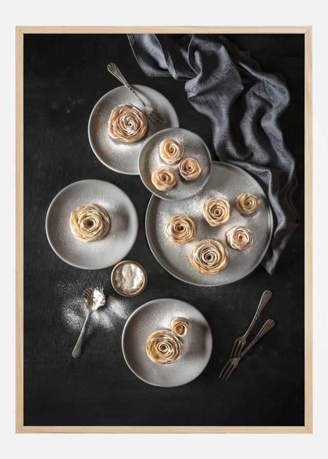 Bildverkstad Apple Roses Tartlets Poster