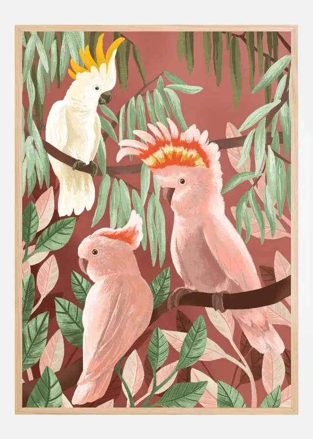 Bildverkstad Cockatoos Poster