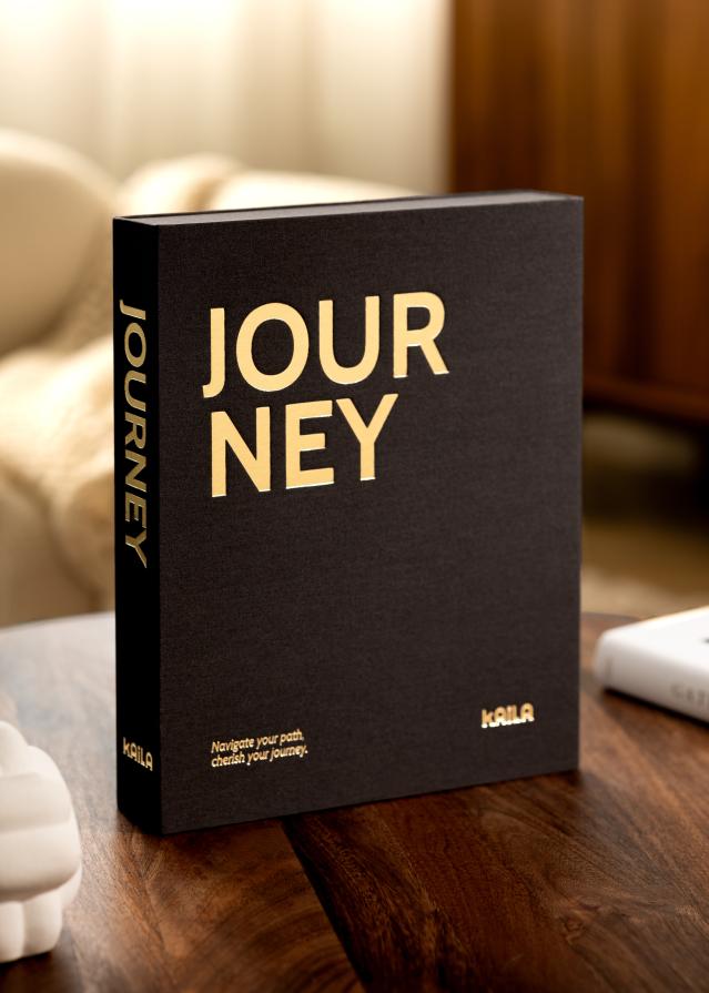 BGA KAILA JOURNEY Black - Coffee Table Photo Album (60 Black Pages)