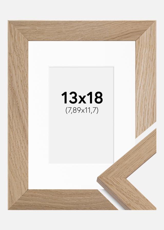 Ram med passepartou Frame Trendline Oak 13x18 cm - Picture Mount White 3.5x5 inches