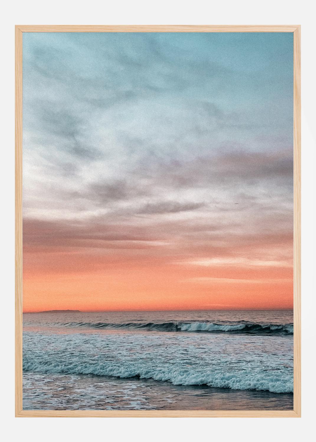 Product Image for Waves Under Sunset Poster (70x100 cm)