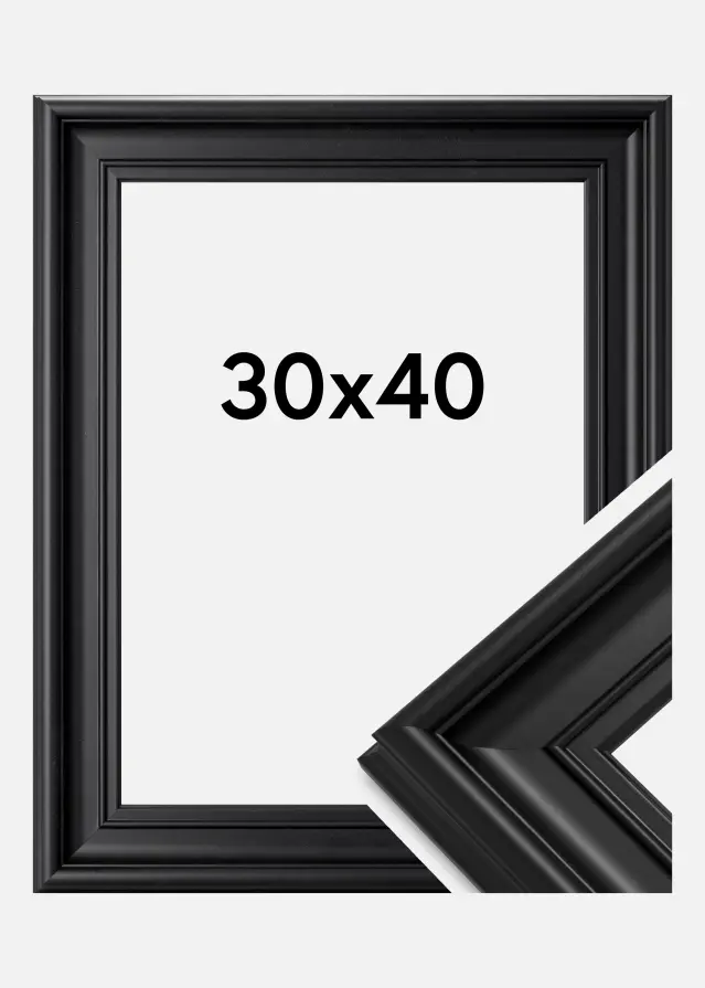 Galleri 1 Frame Mora Premium Acrylic glass Black 30x40 cm