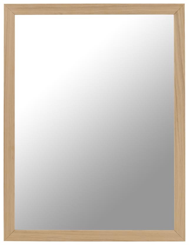 Ramverkstad Mirror Birch ö - Oak untreated - Custom Size