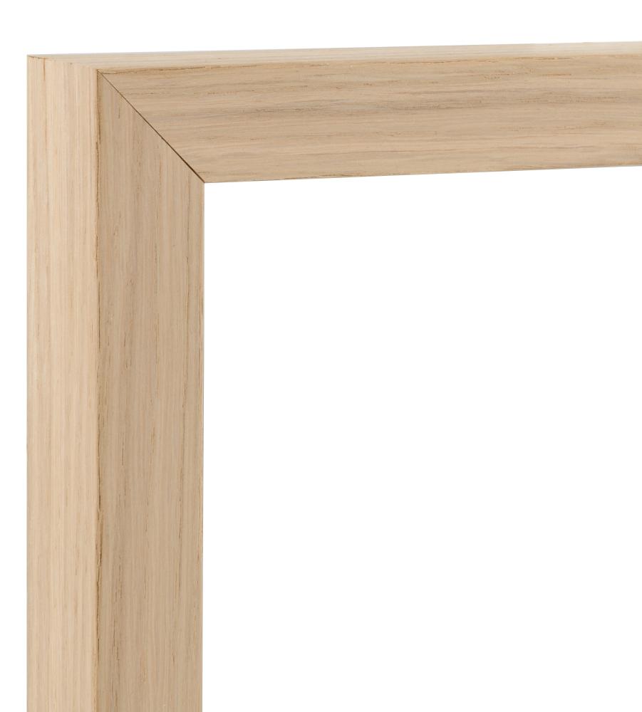 Ramverkstad Mirror Birch ö - Oak untreated - Custom Size