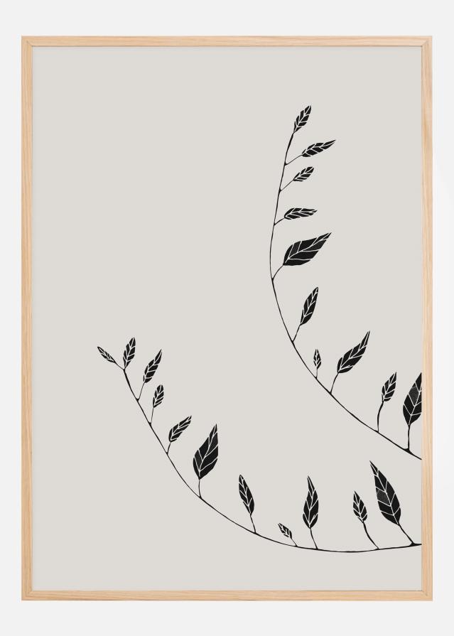 Bildverkstad Wavy Branches Poster