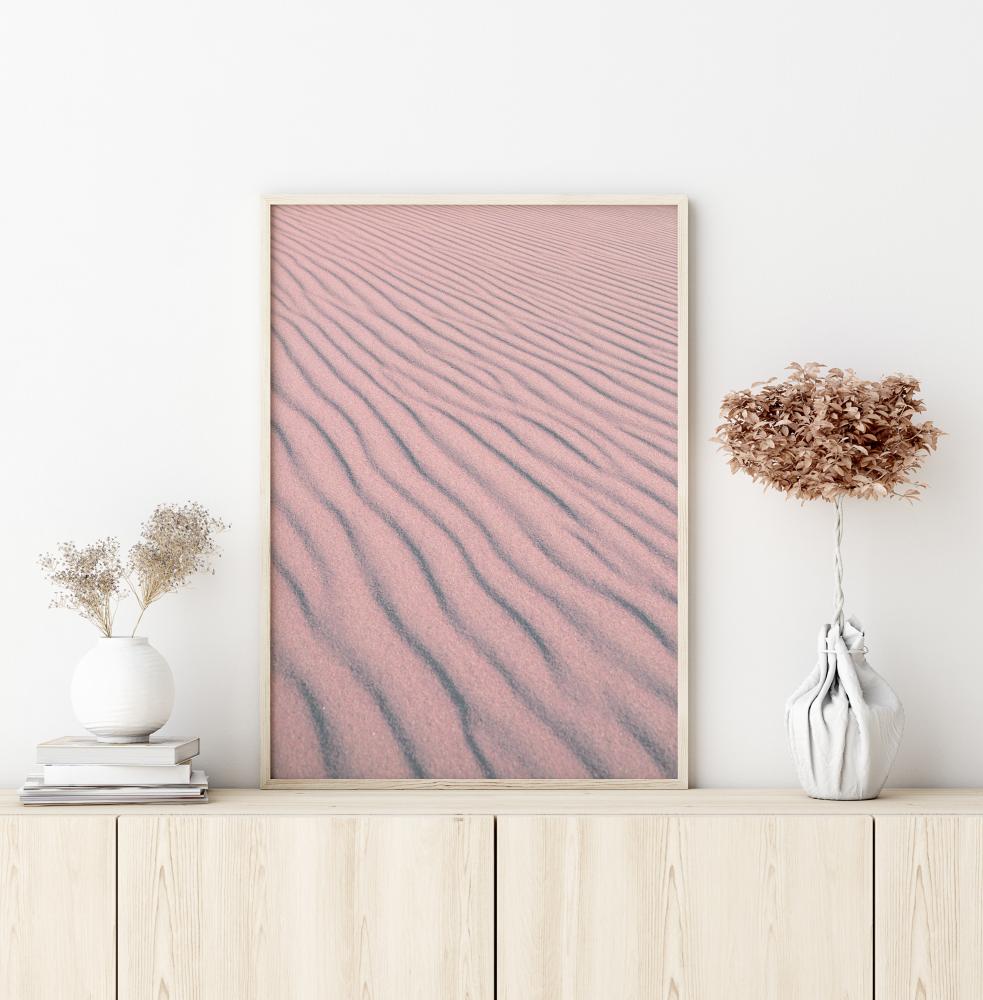 Bildverkstad Pink Sandy Waves Poster